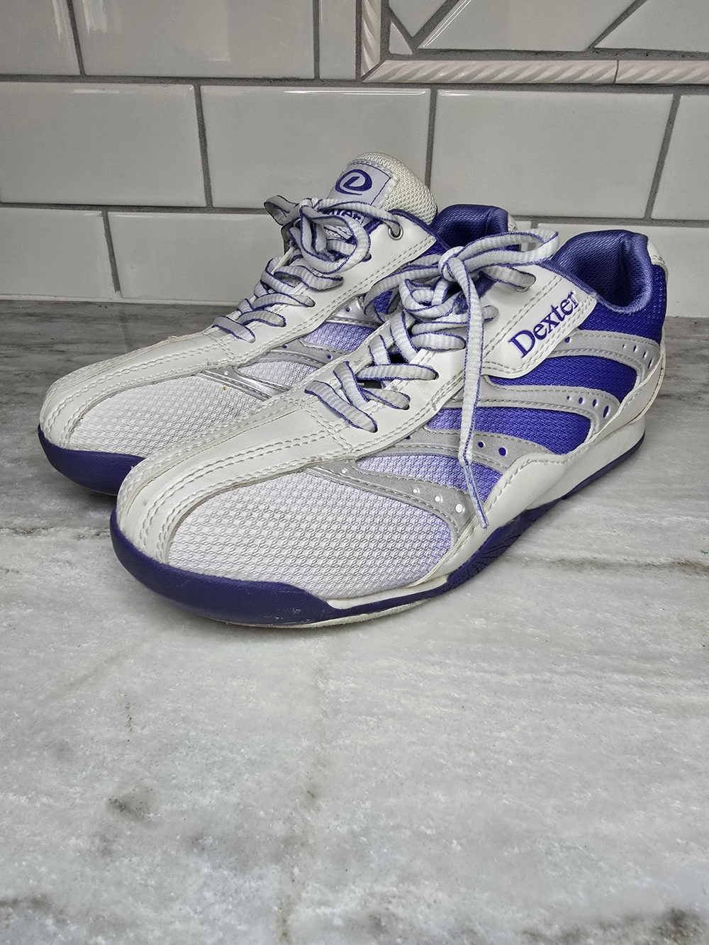 Dexter Heidi Women's Bowling Shoes White Purple Size 8M